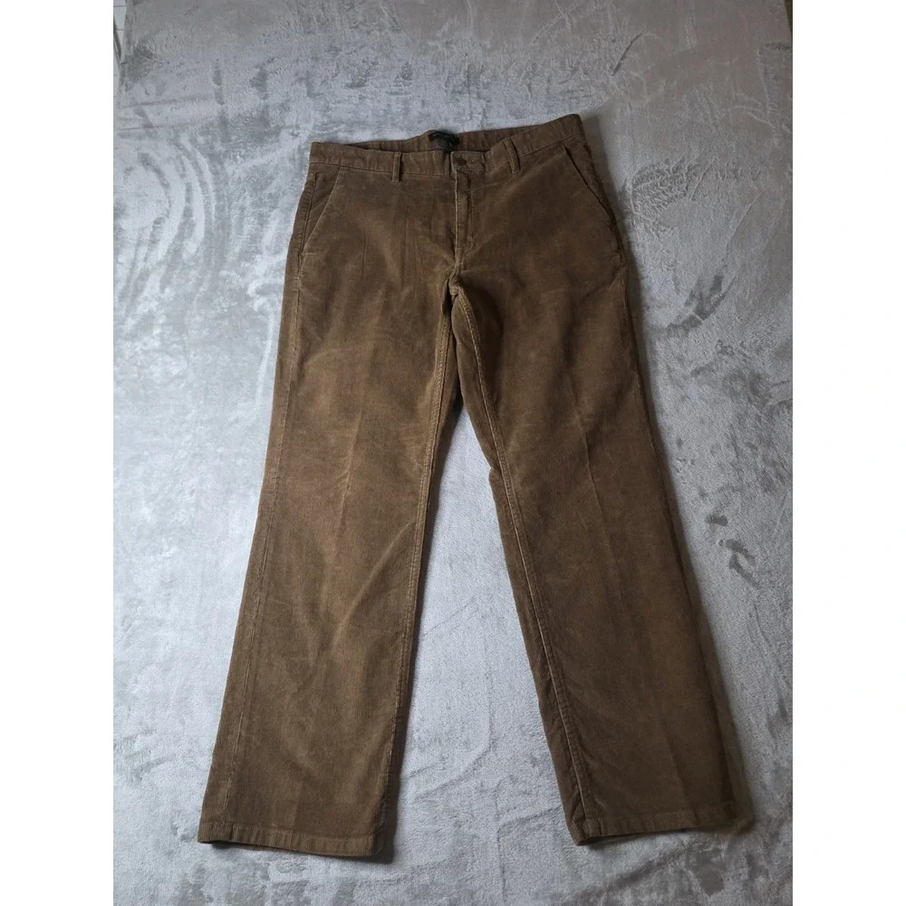 Banana Republic Mens Pants 36x30 Brown Corduroy Aiden Straight Casual Cotton
